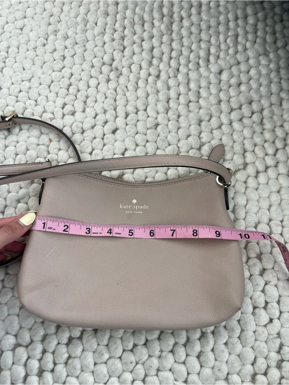 kate spade compact pebbled